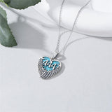 Sterling Silver Turquoise Angel Number 11:11 111 333 444 Pendant Necklace