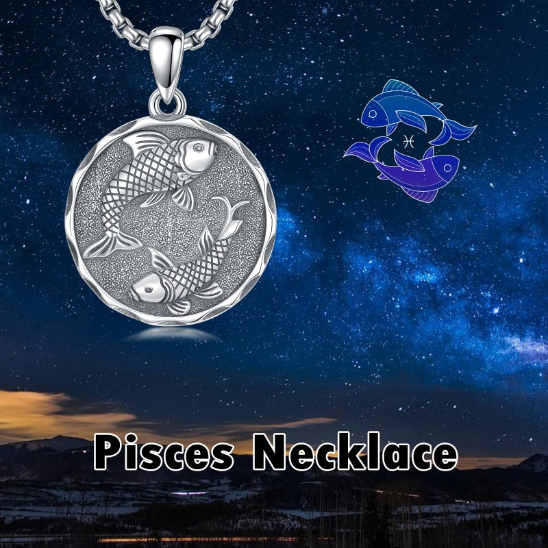 Sterling Silver Constellation Celestial Pendant Necklace Astrology Jewelry Birthday Gifts Christmas