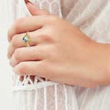 1ct Natural Moss Agate Ring Sterling Silver Green Moss Agate Engagement Ring Wedding Ring Set Jewelry Gift for Women