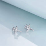Sterling Silver Medical Symbol Studs Earrings