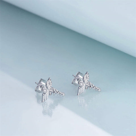 Sterling Silver Medical Symbol Studs Earrings