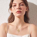 14K Gold Plated Heart Birthstone Rose Mom Butterfly Pendant Necklace for Women