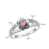 Sterling Silver 10K 14K 18K Gold Personalized Engraved Class Ring College Graduation Ring