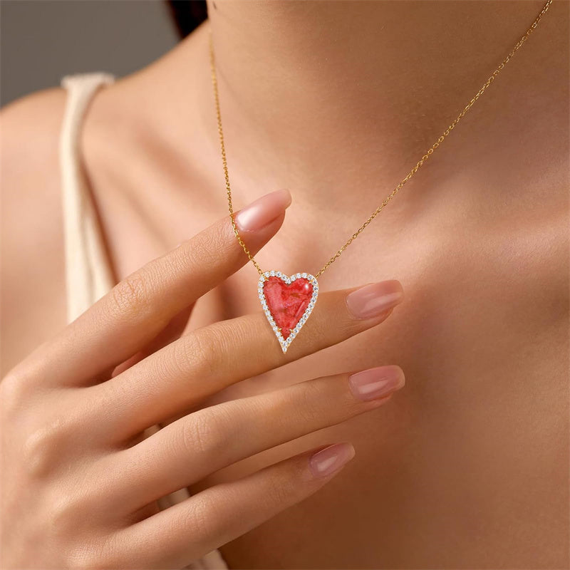 Sterling SilverTurquoise Red Coral Lapis Lazuli Malachite Paperclip Chain Necklace