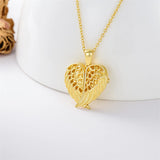 10K 14K 18K Solid Gold Heart Personalized Photo Starburst Cross Rose Wings Butterfly Turtle Celtic Pendant Necklace