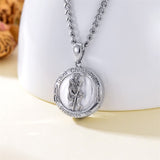 925 Sterling Silver Patron Saint Medals Saint Christopher Amulet Saint Michael Necklace Protection Jewelry for Men