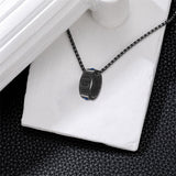 Sterling Silver 10K Gold 14K Gold 18K Gold Personalized Birthstone Engraved 2025 Class Pendant Necklace for Men