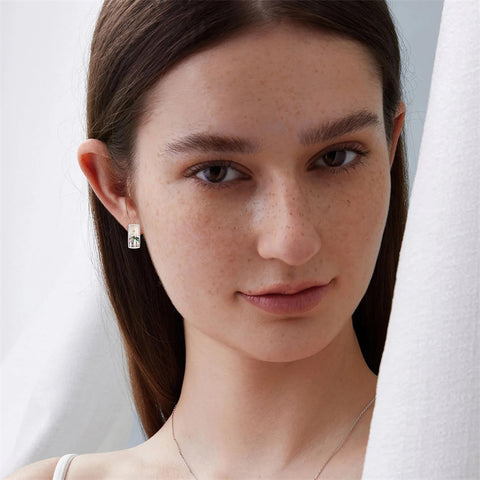 Sterling Silver Abalone Shell Mountain Cat Dog Fox Dragonfly Hummingbird Earring