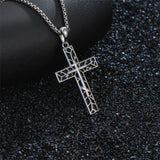 Sterling Silver Cross Christian Pendant Necklace