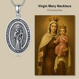Sterling Silver St Anthony Francis Joseph Peregrine Raphael Sebastian Medal  Protection Pendant Necklace