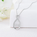 Sterling Silver 111 222 333 444 555 777 888 999 Infinity Angel Number Pendant Necklace
