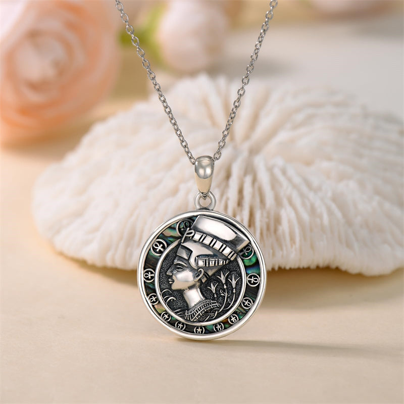 Sterling Silver Amulet Medal Viking Tree of Life Athena Lion Star of David Nefertiti Odin Raphael Pendant Necklace