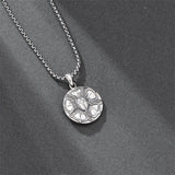 Sterling Silver Saint  Michael Christopher Sebastian Jude Gabriel Anthony Religious Pendant Necklace