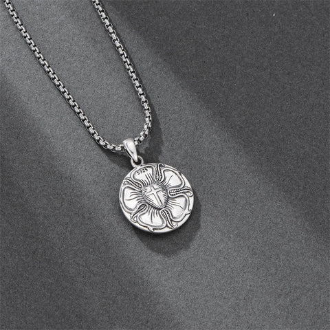 Sterling Silver Saint  Michael Christopher Sebastian Jude Gabriel Anthony Religious Pendant Necklace