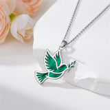 Sterling Silver Dove Hummingbird Red Cardinal Pendant Necklace