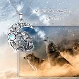 Sterling Silver Raccoon Dolphin Sea Otter Wolf Sloth Mother Daughter Pendant Necklace