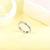 Sterling Silver Spinner Ring Fidget Anxiety Worry Relieving Boredom ADHD Autism Band Rings for Women Men