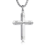 14K Gold Plated Cross Necklace for Men with Adjustable Chain Jewelry Gift for Him