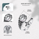 Sterling Silver Vintage Moonstone Turquoise Moss Agate Opal Tree of Life Spoon Rings