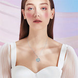 Sterling Silver Abalone Shell Butterfly Photo Locket Necklace