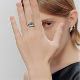 Sterling Silver Adjustable Dragon Moth Octopus Shark Stingray Sea Turtle Spoon Ring