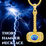 Sterling Silver Thors Hammer Urn Necklace for Ashes