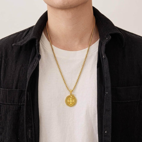 14K Gold Plated Cross Pendant Necklace  Religious Faith Jewelry Gifts for Christmas