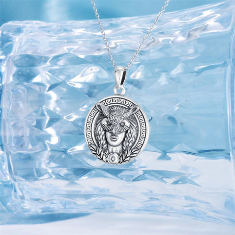Sterling Silver Amulet Medal Viking Tree of Life Athena Lion Star of David Nefertiti Odin Raphael Pendant Necklace