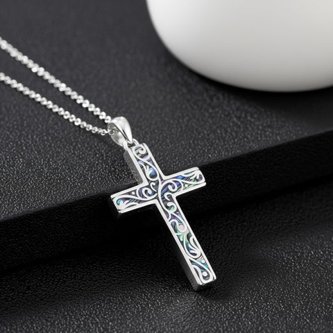 Sterling Silver Cross Pendant Necklace Christian Religious Jewelry Gifts for Anniversary