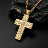 14K Gold  Plated Cross Necklace Simple Religious Jewelry Gift