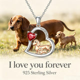 Sterling Silver Mother Daughter Two Hippo Two Elephant Two Horse Two Dachshund Two Cow Pendant Necklace