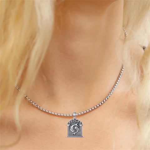 Sterling Silver Constellation Celestial Pendant Necklace