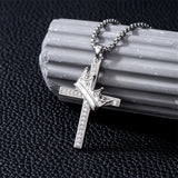 Sterling Silver Cross Christian Pendant Necklace