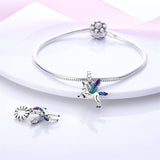 A Flying Horse 925 Sterling Silver Charms for Bracelets Bead Charm for Pandora Bracelet Dangle Charms Sunflower Charm Silver Charms Gifts