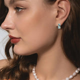 Sterling Silver Abalone Shell Mountain Cat Dog Fox Dragonfly Hummingbird Earring