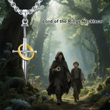 Sterling Silver Medieval Sword Dagger Pendant Necklace