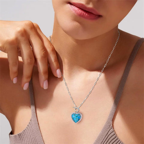 Sterling SilverTurquoise Red Coral Lapis Lazuli Malachite Paperclip Chain Necklace