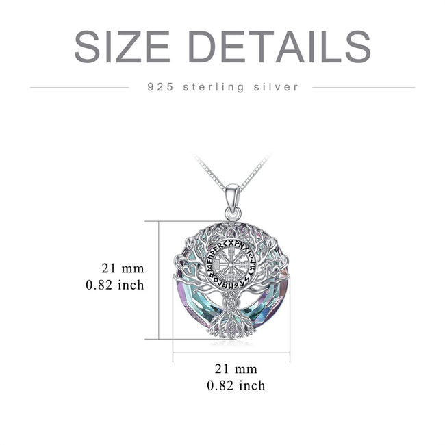 ace 925 Sterling Silver Viking Pendant Necklace Tree of Life Jewelry Gifts for Women Men for Birthday  Christmas