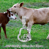 Cow Charms for Bracelet 925 Sterling Silver Cow Jewelry Gifts for Girls Women