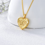 10K 14K 18K Solid Gold Heart Personalized Photo Starburst Cross Rose Wings Butterfly Turtle Celtic Pendant Necklace