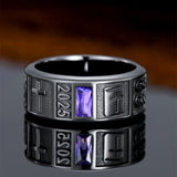 Sterling Silver Personalized Class Ring for Men