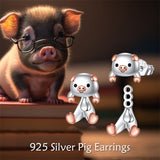 Pig Stud Earrings for Women 925 Sterling Silver Jewelry Hypoallergenic  Gifts Birthday