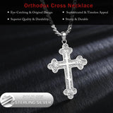 14K Gold Plated Cross Pendant Necklace Protection Jewelry Religious Gift