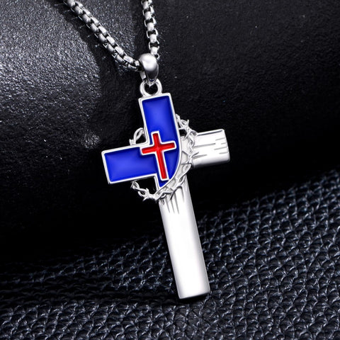 Sterling Silver Cross Pendant Necklace Christian Religious Jewelry Gifts for Anniversary
