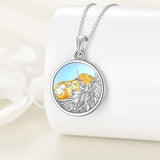 Cow Necklace for Women Moonstone 925 Sterling Silver Cow Pendant Necklace Jewelry Gifts for Girls