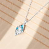 Sterling Silver Turquoise Horse Pendant Necklace