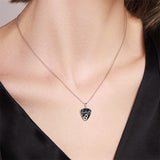 Guitar Urn Necklaces for Ashes Sterling Silver Cremation Urn Necklaces Memorial Keepsake With Filling Tool…