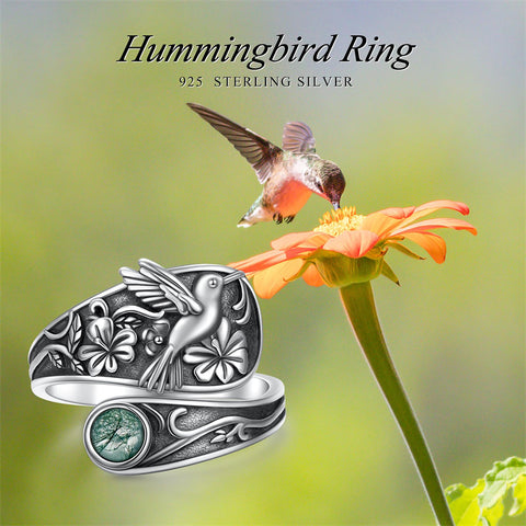 Sterling Silver Oxidized Dragonfly Butterfly Hummingbird Sea Turtle Anchor Cross Tree of Life Sunflower Spoon Ring
