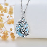 Sterling Silver Dragonfly Pendant Necklace