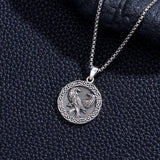 Sterling Silver Peace Sign Coexist Peace Symbol Pirate Tree of Life Thor's Hammer Wolf Raven Viking Series Necklace